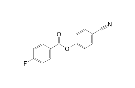 4-Fluorobenzoic acid, 4-cyanophenyl ester