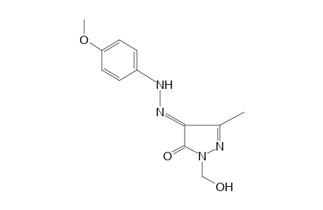 1-(HYDROXYMETHYL)-3-METHYLPYRAZOLE-4,5-DIONE, 4-[(p-METHOXYPHENYL)HYDRAZONE]