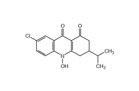 7-chloro-3,4-dihydro-10-hydroxy-3-isopropyl-1,9 (2H)-acridandione