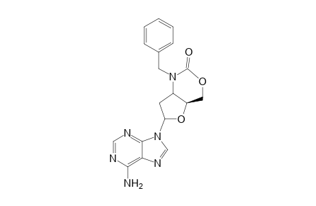 3'-N-Benzylamino-2',3'-dideoxyxyloadenosine 3',5'-Carbamate