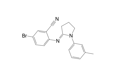 5-Bromo-2-([(2E)-1-(3-methylphenyl)pyrrolidinylidene]amino)benzonitrile