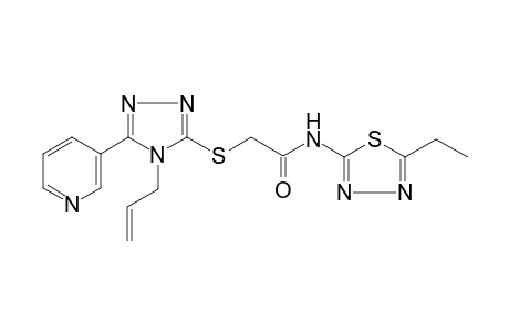 acetamide, N-(5-ethyl-1,3,4-thiadiazol-2-yl)-2-[[4-(2-propenyl)-5-(3-pyridinyl)-4H-1,2,4-triazol-3-yl]thio]-