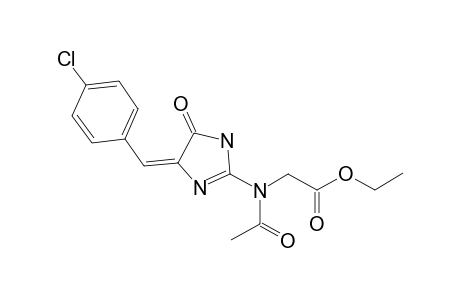 Ethyl N-acetyl-N-[5'-(4""-chlorobenzylidene)-4'-oxo-2'-imidazolinyl]-glycinate