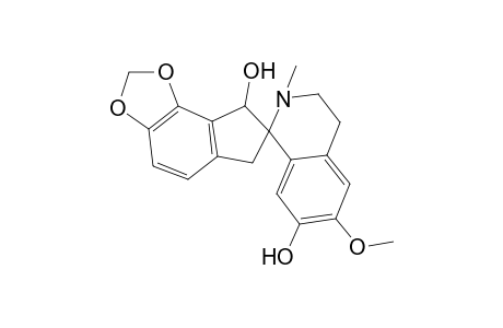 Spiro[7H-indeno[4,5-d]-1,3-dioxole-7,1'(2'H)-isoquinoline]-7',8-diol, 3',4',6,8-tetrahydro-6'-methoxy-2'-methyl-, (7S-trans)-