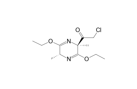 (3S,6S)-3-CHLOROACETYL-3,6-DIHYDRO-3,6-DIMETHYL-2,5-DIETHOXYPYRAZINE