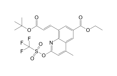 Ethyl 8-[(1E)-3-tert-Butyloxy-3-oxoprop-1-enyl]-4-methyl-2-{[(trifluoromethyl)sulfonyl]oxy}-6-quinolinecarboxylate