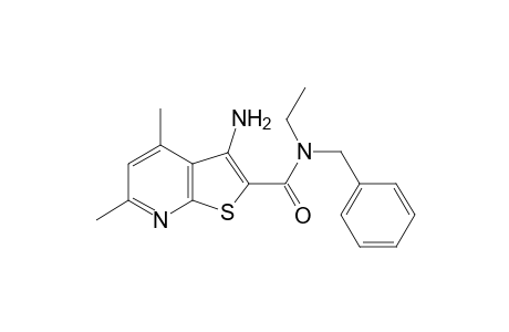 Thieno[2,3-b]pyridine-2-carboxylic acid, 3-amino-4,6-dimethyl-, (benzyl)(ethyl)amide