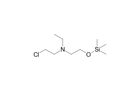 2-chloro-N-ethyl-N-(2-(trimethylsilyloxy)ethyl)ethanamine