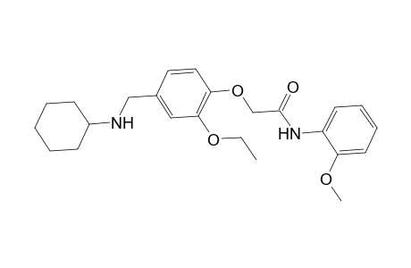 2-{4-[(cyclohexylamino)methyl]-2-ethoxyphenoxy}-N-(2-methoxyphenyl)acetamide