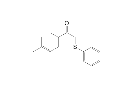 5-Hepten-2-one, 3,6-dimethyl-1-(phenylthio)-