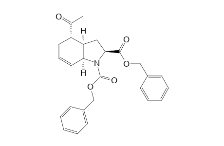 (rac)-Dibenzyl (2S,3aR,4S,7aS)-4-acetyl-2,3,3a,4,5,7a-hexahydro-1H-indole-1,2-dicarboxylate