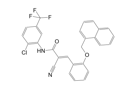 (2E)-N-[2-chloro-5-(trifluoromethyl)phenyl]-2-cyano-3-[2-(1-naphthylmethoxy)phenyl]-2-propenamide