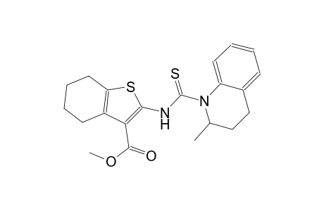 methyl 2-{[(2-methyl-3,4-dihydro-1(2H)-quinolinyl)carbothioyl]amino}-4,5,6,7-tetrahydro-1-benzothiophene-3-carboxylate