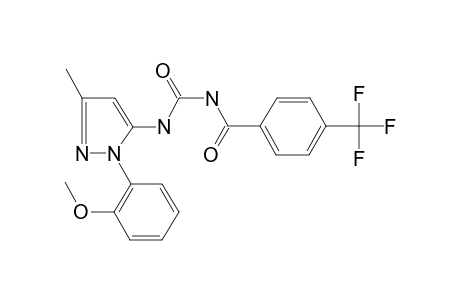 N-[[2-(2-methoxyphenyl)-5-methyl-pyrazol-3-yl]carbamoyl]-4-(trifluoromethyl)benzamide