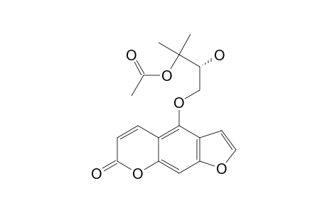 R-(+)-4-(2,3-dihydroxy-3-methylbutoxy)-7H-furo[3,2-G][1]benzopyran-7-one monoacetate