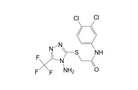 2-(4-Amino-5-trifluoromethyl-4H-[1,2,4]triazol-3-ylsulfanyl)-N-(3,4-dichloro-phenyl)-acetamide
