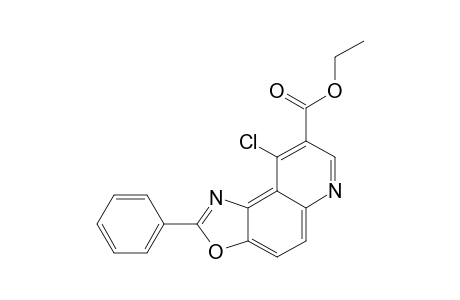 4-CHLORO-2-PHENYL-OXAZOLO-[4,5-F]-QUINOLINE-3-CARBOXYLIC-ACID-ETHYLESTER