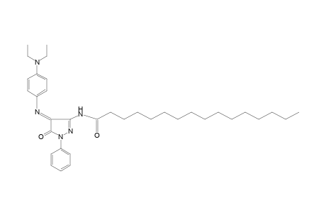 N-{4-[p-(diethylamino)phenylimino]-5-oxo-1-phenyl-2-pyrazolin-3-yl}hexadecanamide