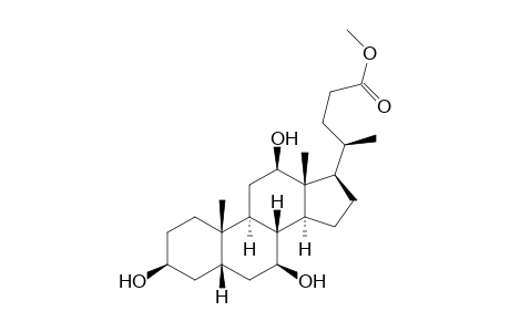 3-BETA,7-BETA,12-BETA-TRIHYDROXY-5-BETA-CHOLSAEUREMETHYLESTER