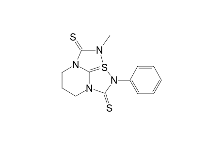 6,7-Dihydro-2-methyl-3-phenyl-5H-2a-thia(2a-S(iv))-2,3,4a,7a-tetraazacyclopent[cd]indene-1,4(2H,3H)-dithione