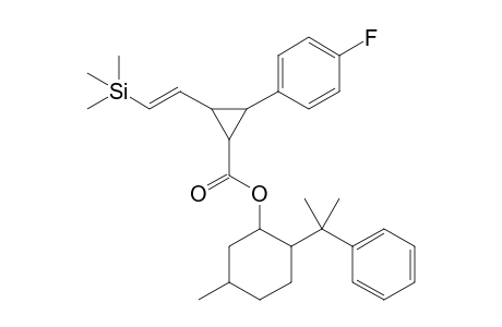 (-)-8-Phenylmenthyl 2-(p-Fluorophenyl)-3-[2-(trimethylsilyl)ethenyl]cyclopropane-1-carboxylate