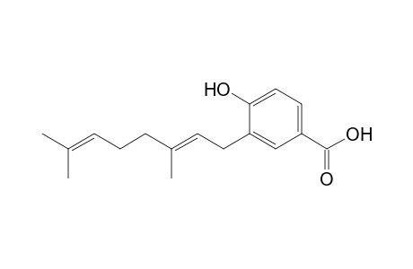 (E)-4-HYDROXY-3-(3,7-DIMETHYL)-2,6-OCTADIENYLBENZOIC-ACID