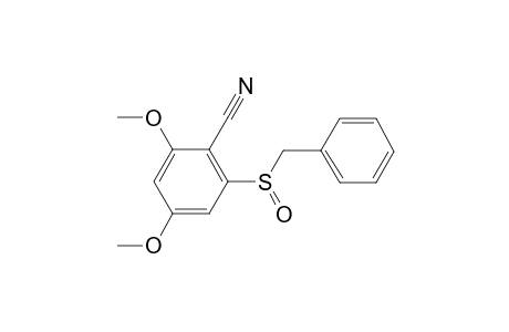 2-Benzylsulfinyl-4,6-dimethoxybenzonitrile