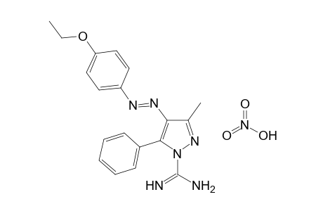 4-[(p-ETHOXYPHENYL)AZO]-3-METHYL-5-PHENYLPYRAZOLE-1-CARBOXAMIDINE, MONONITRATE