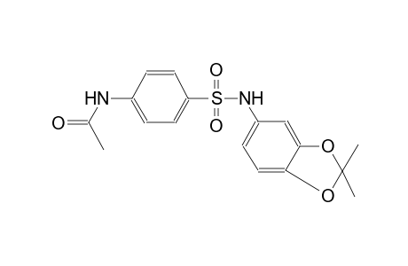 N-(4-([(2,2-Dimethyl-1,3-benzodioxol-5-yl)amino]sulfonyl)phenyl)acetamide