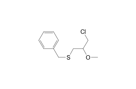 (3-Chloranyl-2-methoxy-propyl)sulfanylmethylbenzene