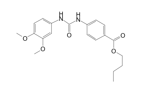 butyl 4-{[(3,4-dimethoxyanilino)carbonyl]amino}benzoate