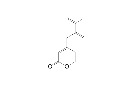 2H-Pyran-2-one, 5,6-dihydro-4-(2-methyl-3-methylene-1-buten-4-yl)-