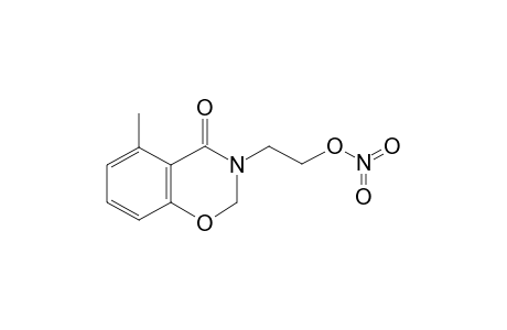 nitric acid 2-(4-keto-5-methyl-2H-1,3-benzoxazin-3-yl)ethyl ester