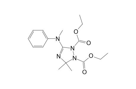 1H-1,2,4-Triazole-1,2(3H)-dicarboxylic acid, 3,3-dimethyl-5-(methylphenylamino)-, diethyl ester