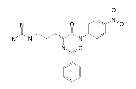 Benzamide, N-[4-[(aminoiminomethyl)amino]-1-[[(4-nitrophenyl)amino]carbonyl]butyl]-, (.+/-.)-