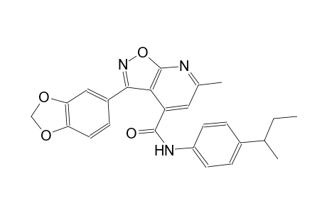 3-(1,3-benzodioxol-5-yl)-N-(4-sec-butylphenyl)-6-methylisoxazolo[5,4-b]pyridine-4-carboxamide