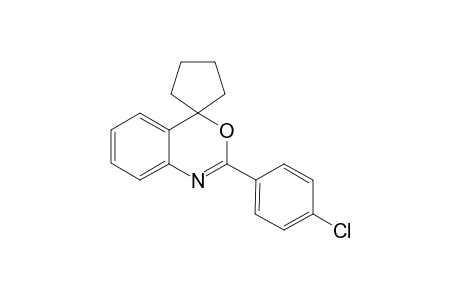2-(p-Chlorophenyl)spiro[3,1-benzoxazine-4,1'-cyclopentane]