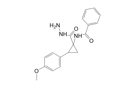 1-benzamido-2-(p-methoxyphenyl)cyclopropanecarboxylic acid, hydrazide