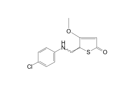 5-[(p-CHLOROANILINO)METHYLENE]-4-METHOXY-2(5H)-THIOPHENONE