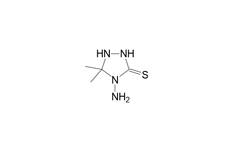 4-Amino-5,5-dimethyl-1,2,4-triazolidine-3-thione