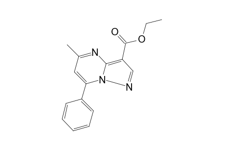 5-methyl-7-phenylpyrazolo[1,5-a]pyrimidine-3-carboxylic acid, ethyl ester