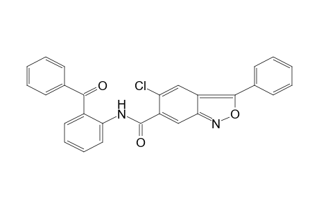 2,1-Benzisoxazole-6-carboxamide, N-(2'-benzoylphenyl)-5-chloro-3-phenyl-
