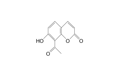 2H-1-Benzopyran-2-one, 8-acetyl-7-hydroxy-