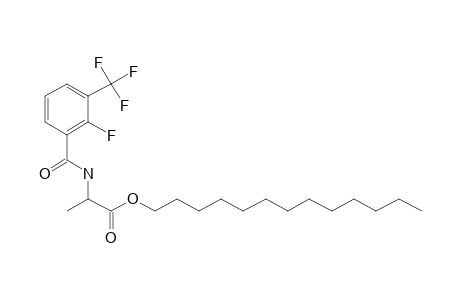 D-Alanine, N-(2-fluoro-3-trifluoromethylbenzoyl)-, tridecyl ester