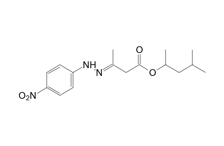 acetoacetic acid, 1,3-dimethylbutyl ester, p-nitrophenylhydrazone