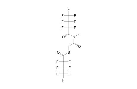 N-Heptafluorobutyryl-N-methyl-mercaptoacetamide, S-heptafluorobutyryl-