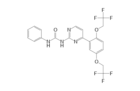 1-{4-[2,5-bis(2,2,2-trifluoroethoxy)phenyl]-2-pyrimidinyl}-3-phenylurea