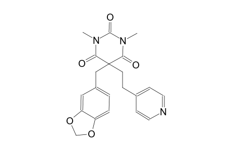 5-(1,3-benzodioxol-5-ylmethyl)-1,3-dimethyl-5-[2-(4-pyridinyl)ethyl]-2,4,6(1H,3H,5H)-pyrimidinetrione