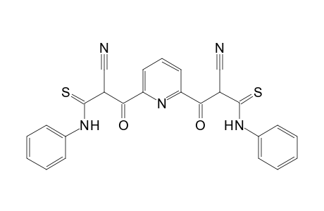 2-Cyano-3-[6-(2-cyano-2-phenylthiocarbamoyl-acetyl)-pyridin-2-yl]-3-oxo-N-phenyl-thiopropionamide