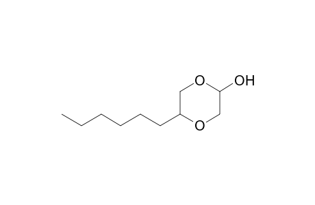 5-Hexyl-2-hydroxy-1,4-dioxane